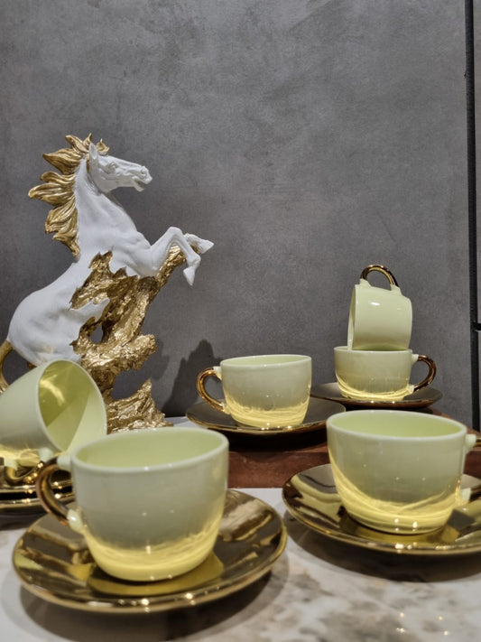 Gold Handle cup and saucer