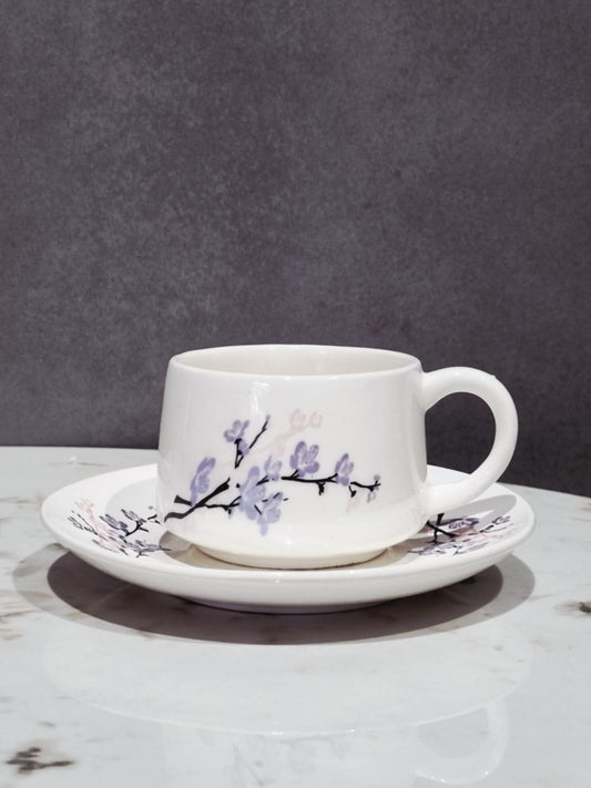 Crystal Bloom Cup & Saucer