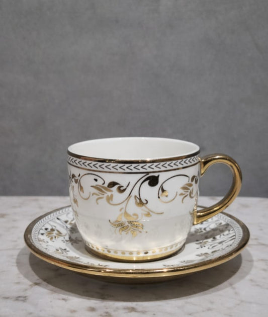 Golden Crest Cup & Saucer
