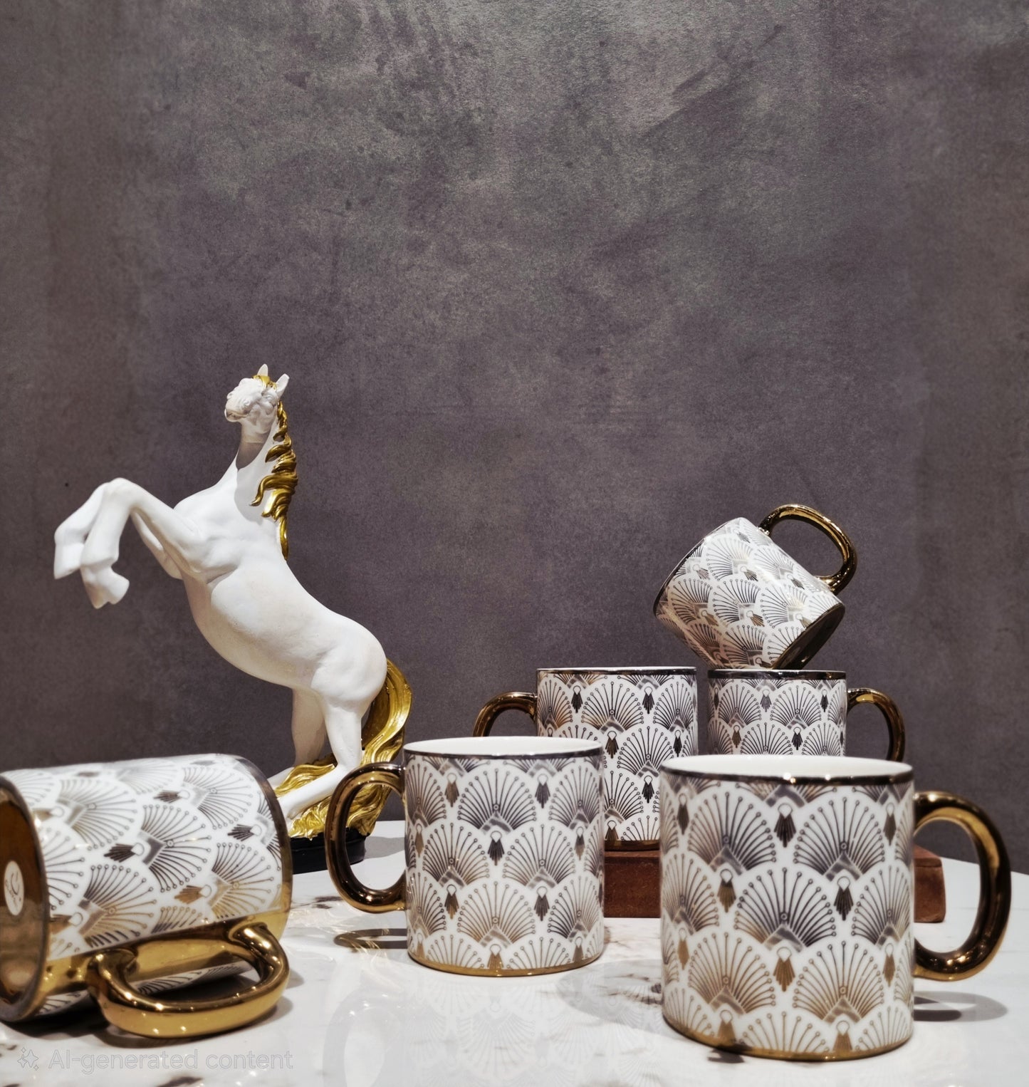 Pure Luxe Gold Cup set