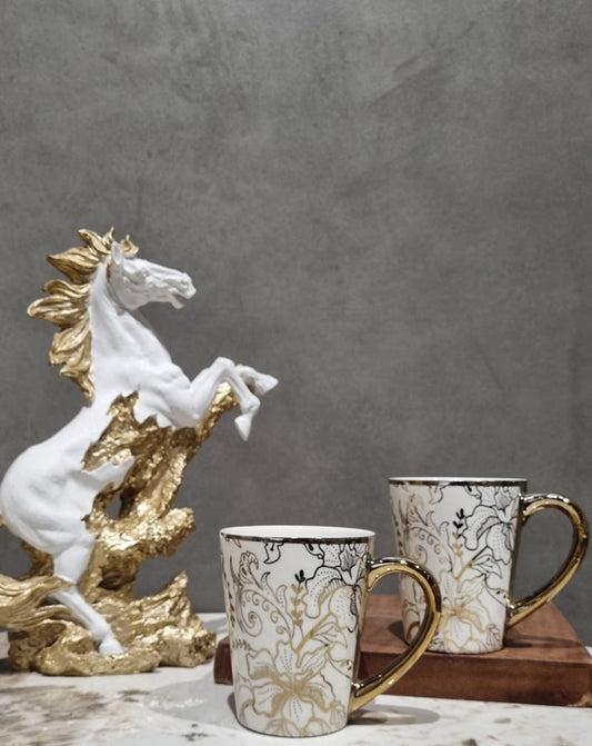 LuxeGild Milk Mug Set