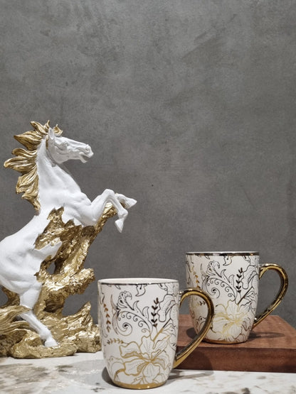 Gold Touch Milk Mug Set