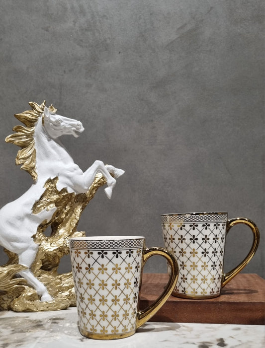 Premium Gold Milk Mug Set