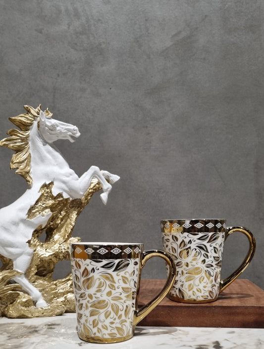 Heritage Gold Milk Mug Set