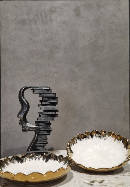 Gold lotus plater set