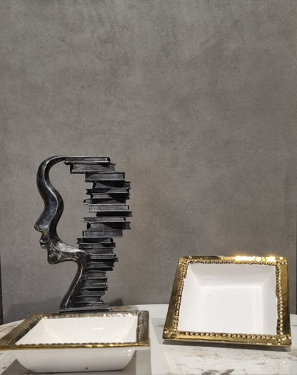 Gold square plater set