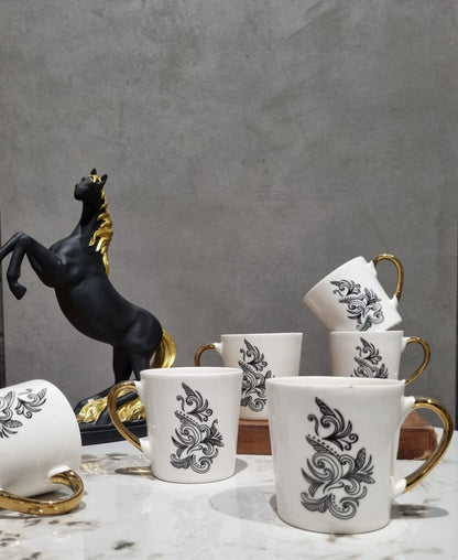 Elite Gold Handle Cup Set