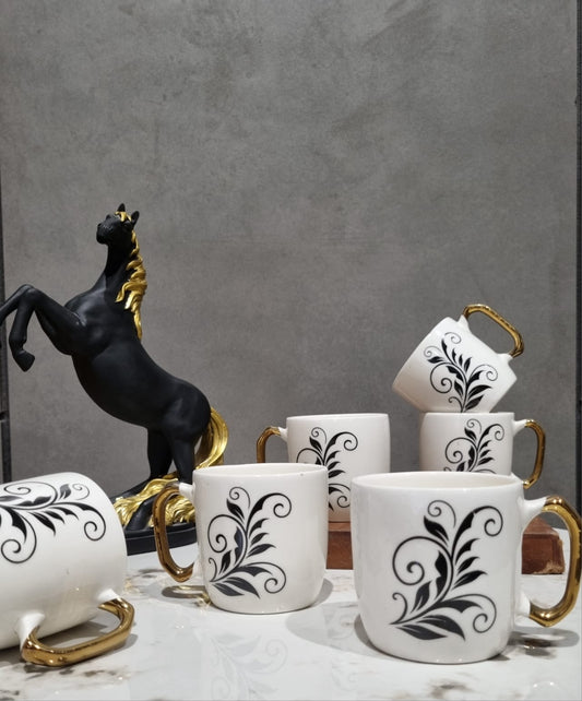 6pc. Gold Handel cup