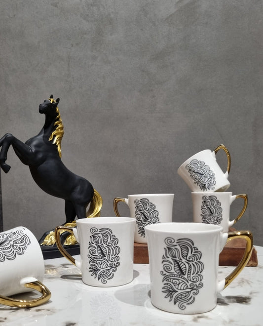 6pc. Gold Handel cup