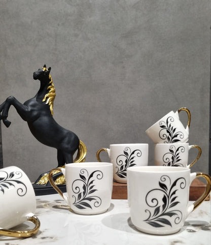 Opulence Gold Handle Cup Set
