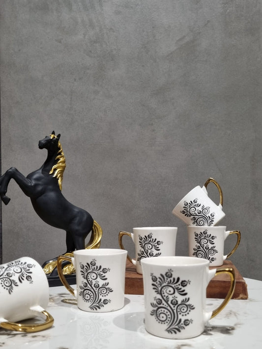 6pc. Gold Handel cup