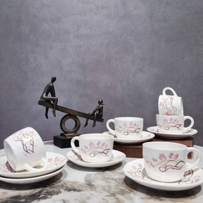 Edge Pour Cup & Saucer