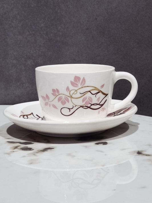 Edge Pour Cup & Saucer