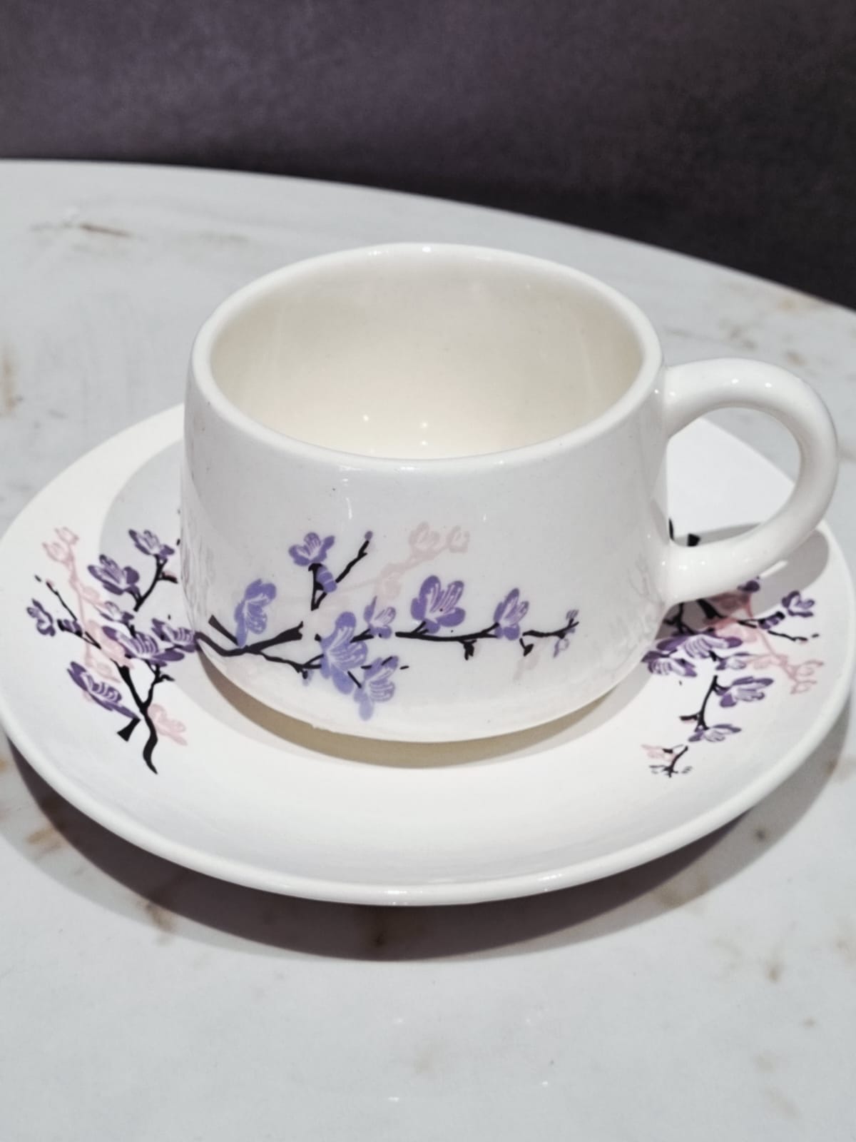 Crystal Bloom Cup & Saucer