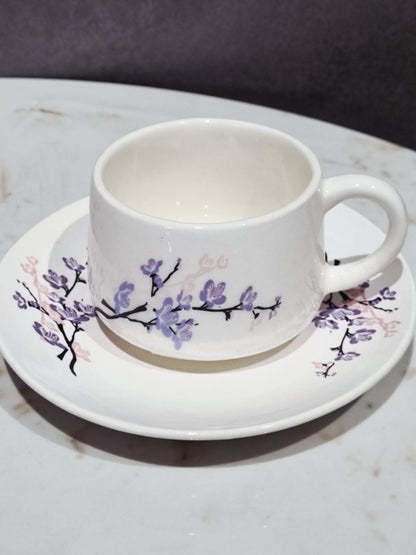 Crystal Bloom Cup & Saucer