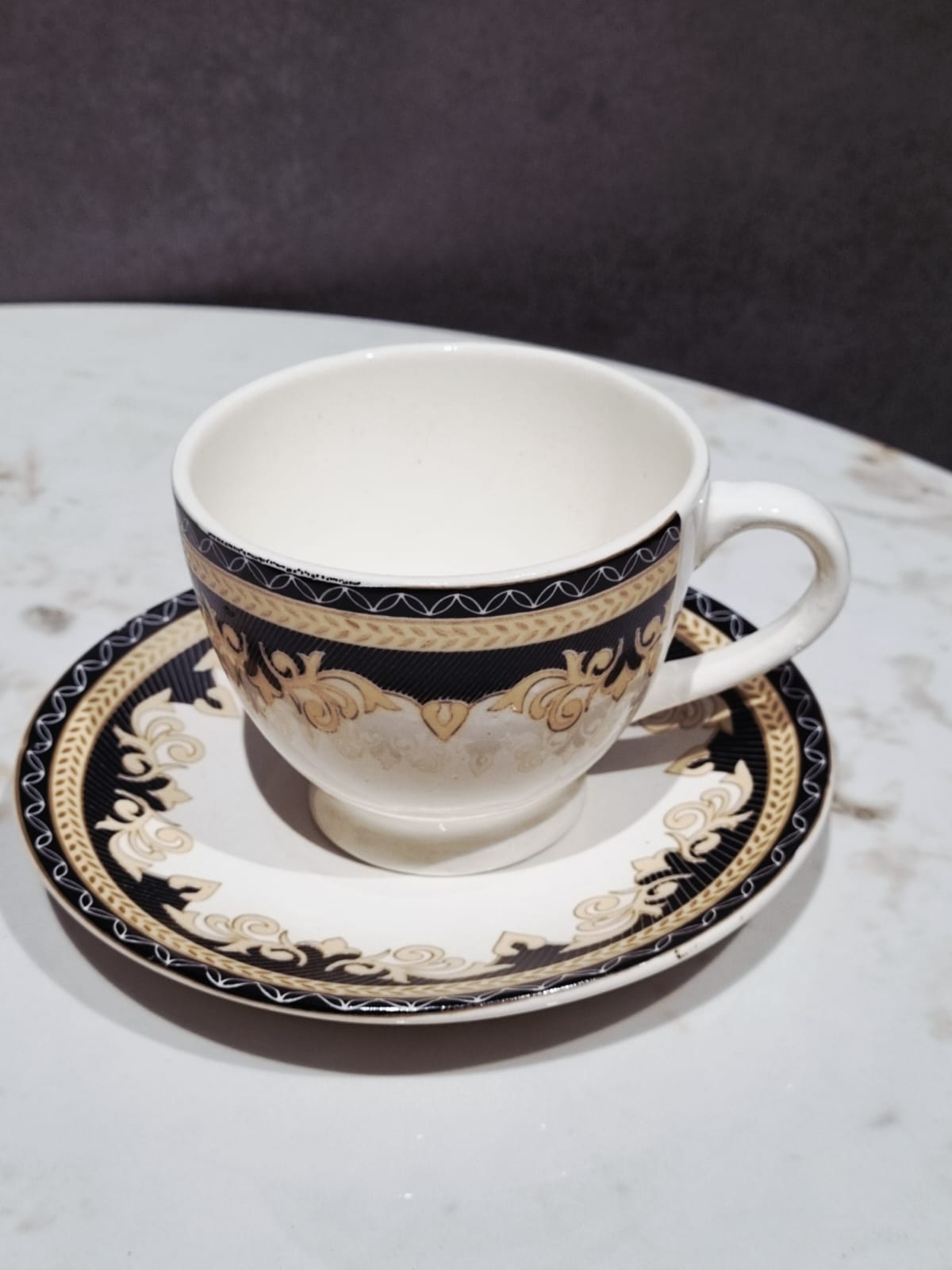 Ivory Cup & Saucer