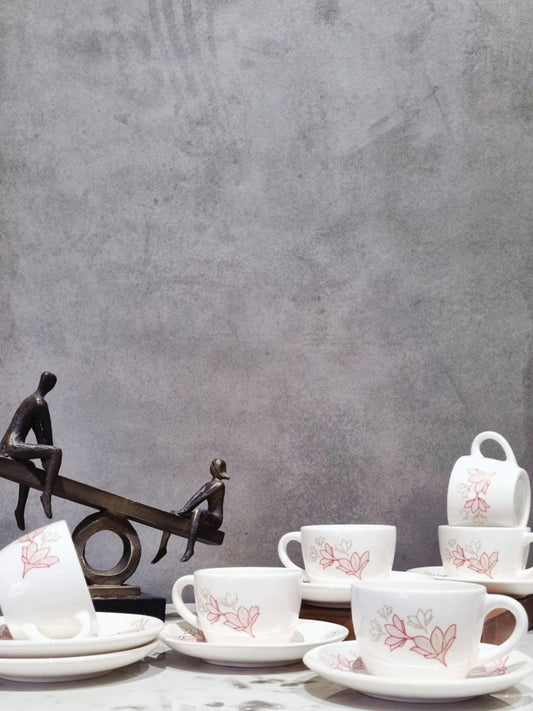 Ivory Bloom Cup & Saucer