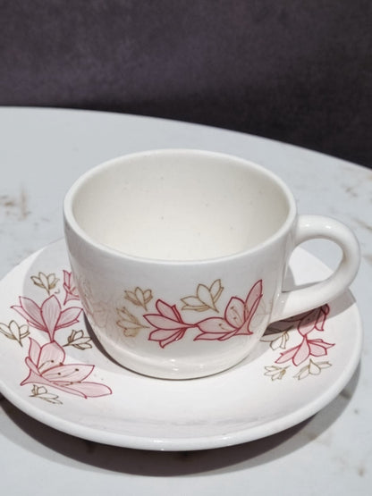 Ivory Bloom Cup & Saucer