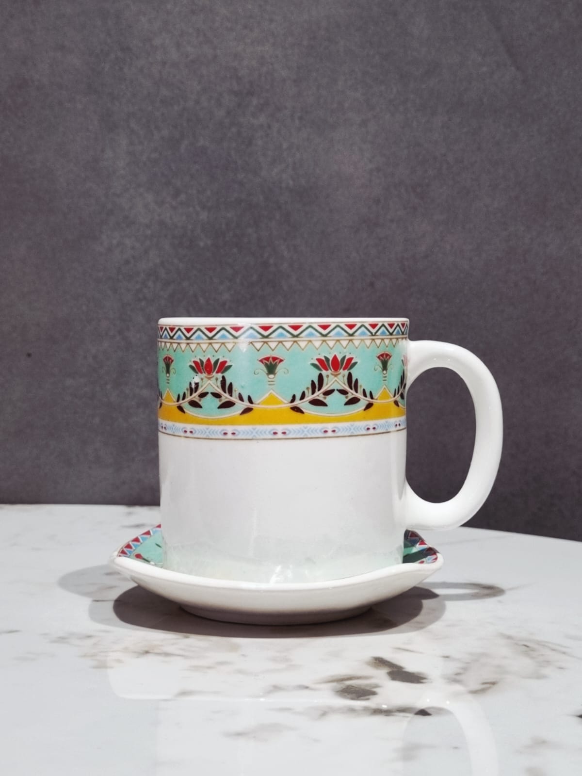 Ivory Cup & Coaster