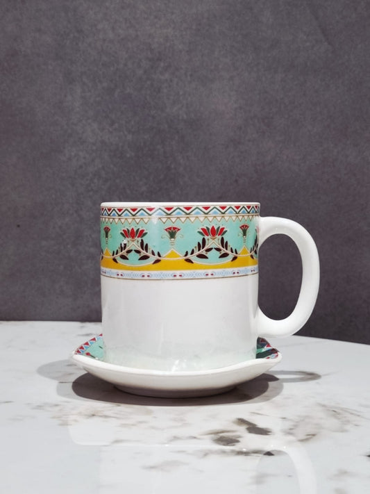 Ivory Cup & Coaster