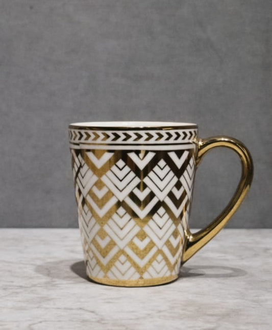 Elara Gold Milk Mug Set