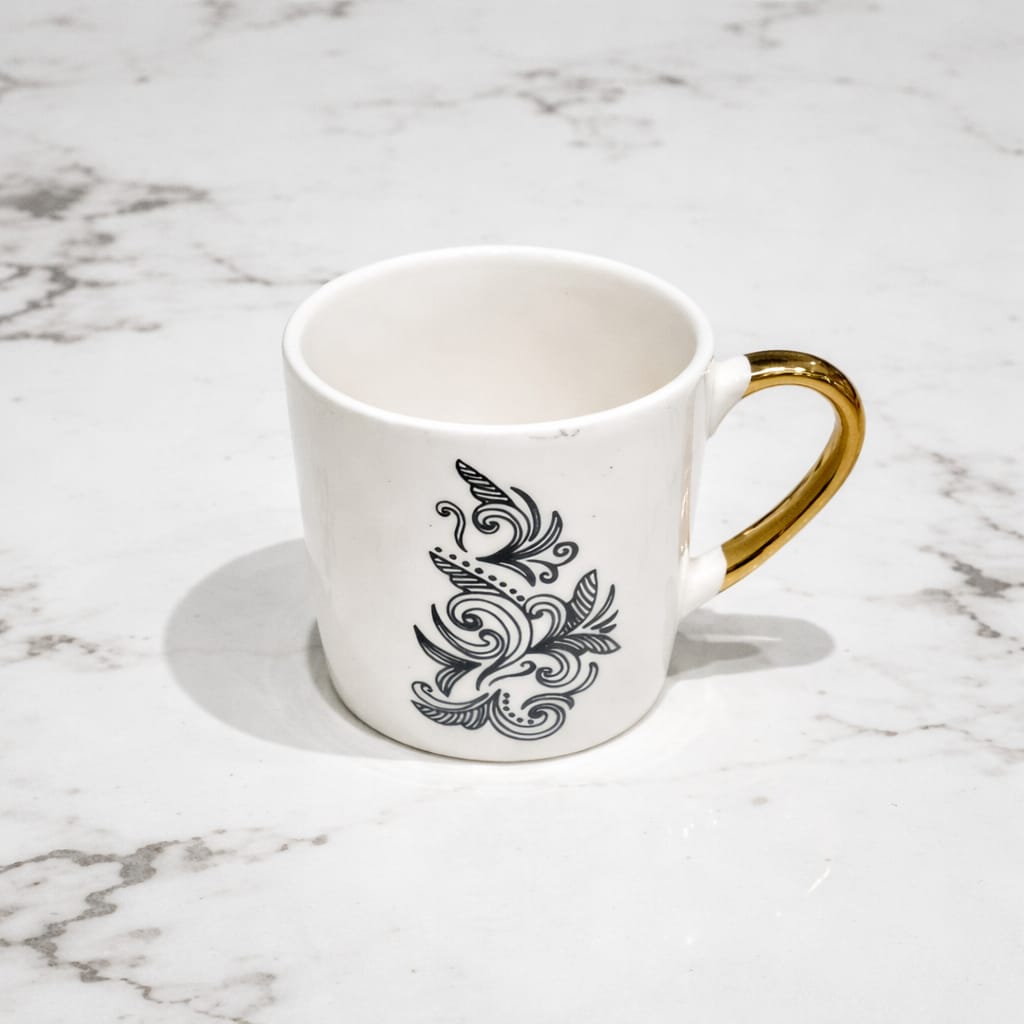 Elite Gold Handle Cup Set