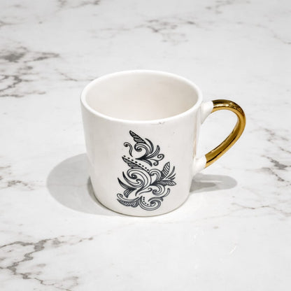 Elite Gold Handle Cup Set
