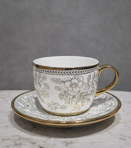 Golden Crest Cup & Saucer
