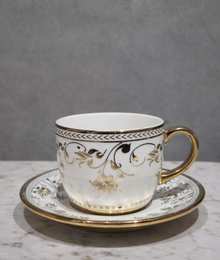 Golden Crest Cup & Saucer