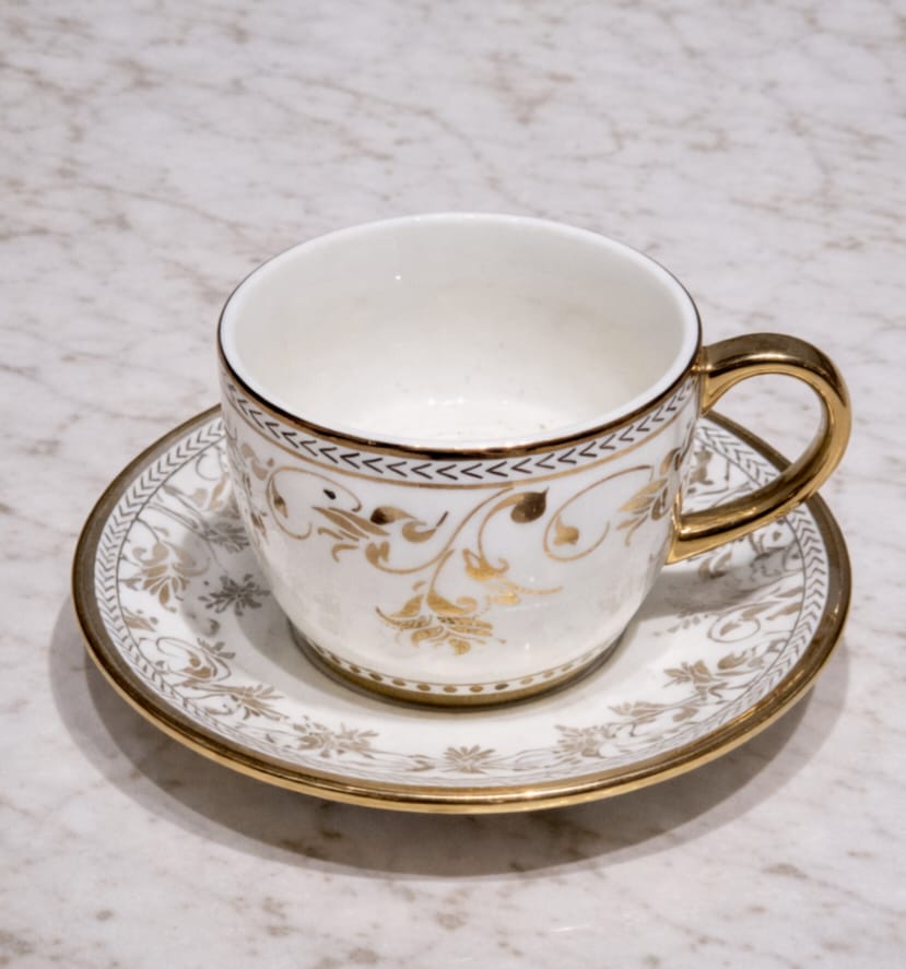 Golden Crest Cup & Saucer