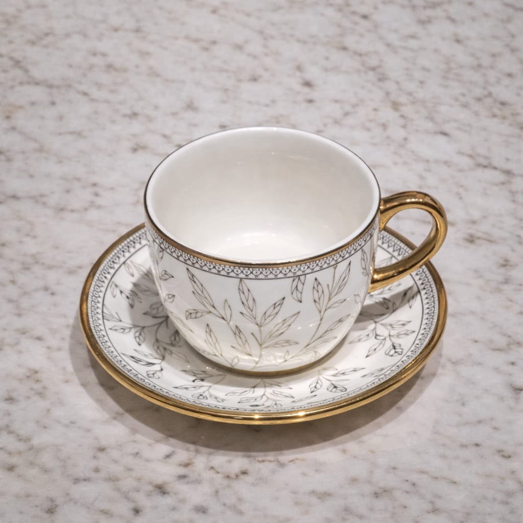 Royal Heirloom Gold Cup & Saucer