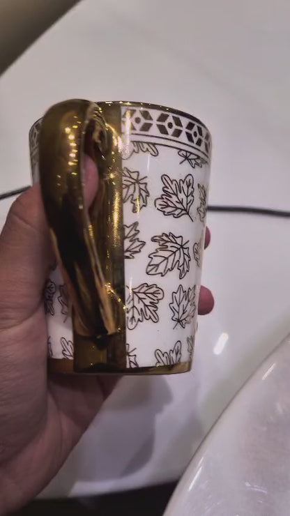 Classic Gold Milk Mug Set