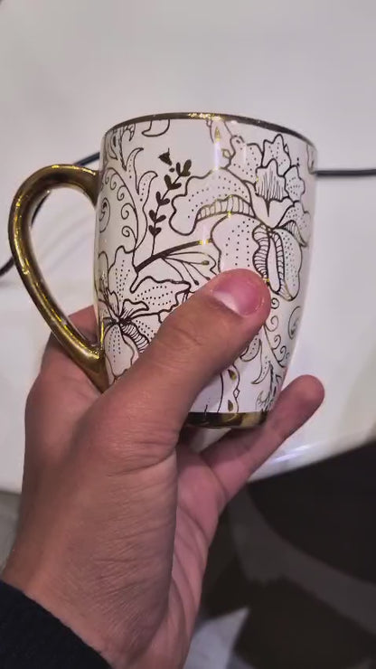 Gold Touch Milk Mug Set