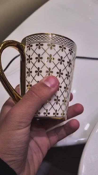 Premium Gold Milk Mug Set
