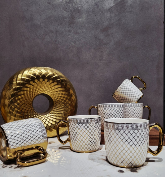 Nova Gold Finish Cup Set